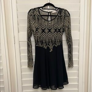 Black and Gold Dress